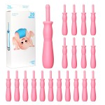 uhfi Gas and Colic Reliever for Babies, 20 Count Natural Solution Effective Instant Constipation Gas Relief for Babies Boys Girls Colic and Gas Relief, Pink