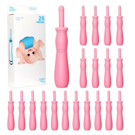 uhfi Gas and Colic Reliever for Babies, 20 Count Natural Solution Effective Instant Constipation Gas Relief for Babies Boys Girls Colic and Gas Relief, Pink
