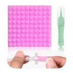 Qunlions life Replacement for Nosefrida Nasal Aspirator Filters, 100-Pack of Premium Nasal Aspirator Hygiene Sponges, with Nose Cleaning Tweezers (Red,100 Count)