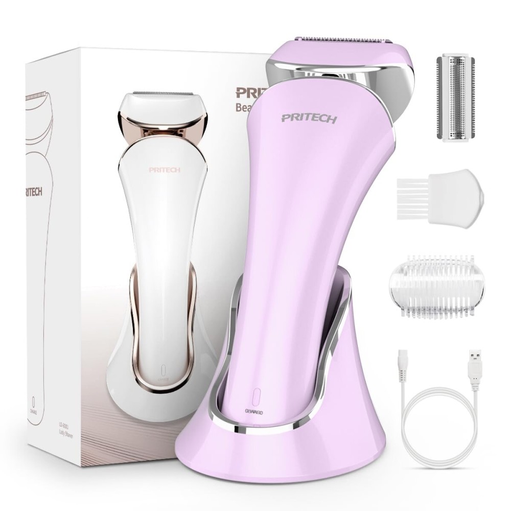 Electric Shaver for Women Rechargeable Wet Dry Electric Razor for Women, Waterproof Lady Shaver for Legs Arm Underarm Bikini Public Body Razor with One Extra Foil Blade