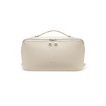 EACHY Makeup Bag,Large Capacity Travel Makeup Bag,Waterproof Portable Open Flat Toiletry Bag Cosmetic Bag with Divider and Handle