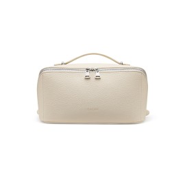 EACHY Makeup Bag,Large Capacity Travel Makeup Bag,Waterproof Portable Open Flat Toiletry Bag Cosmetic Bag with Divider and Handle