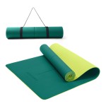 Ewedoos Eco Friendly Yoga Mat with Alignment Marks TPE Non Slip Hot Yoga Mat Thick 1/4\'\' Anti-Tear Surfaces Exercise Mat for Home Workout Fitness Pilates