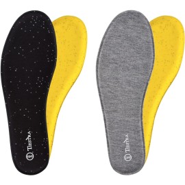 2 Pair -Shoe Inserts for Mens Memory Foam Insoles,Replacement Insoles for Work Boots Running Shoes, Cushion Shock Absorbing for Foot Pain Relief, Comfort Breathable Inner Soles 47EU,US14