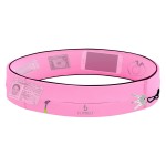 FlipBelt Zipper Running Belt, Waist Pack for Fitness and Running Fanny Pack for Women Men Phone Keys Money US Company - [Girly Pop Pink] - [Medium]