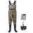 TIDEWE Bootfoot Chest Wader, 2-Ply Nylon/PVC Waterproof Fishing Hunting Waders with Boot Hanger for Men Women Next Camo Evos Size 10