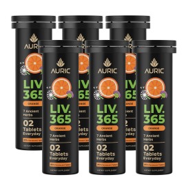 Auric Herbal Liver Support Supplement | Milk Thistle (Silymarin), Turmeric, Garlic, Ginger for Liver Health Advanced Detox & Cleansing Formula for Active Liver | 120 Tablets | Plant Based Gluten-Free