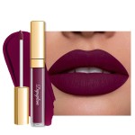 Depuplum Dark Purple Lipstick Matte for Women, Color Stay Long Lasting Lipstick Smudgeproof Liquid Lipsticks, Cruelty Free Lip Color, DM20 Dark Purple