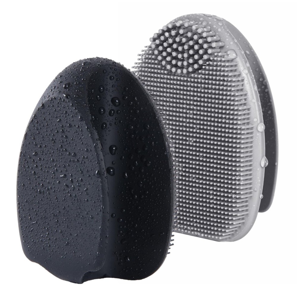 Soft Silicone Face Scrubber,Facial Cleansing Brush,Facial Exfoliation Scrub for Massage Pore Cleansing Nose Blackhead Remover Deep Scrubbing for All Kinds of Skins Men and Women