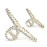 FAELBATY Diamond Hair Claw Clip, Metal Claw Clips for Women, Strong Hold Claw for Heavy Hair, 4.5 & 3 Jaw Clamp, Large Hair Accessories for Long Thick Hair 2 Pcs