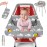 PILLANI Shopping Cart Cover for Baby, High Chair Cover for Restaurant Seat - Grocery Cart Cover for Baby Girl and Boy, Comfortable Cotton Buggy Covers for Babies - Padded Toddler Shopping Cart Cover