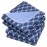 Non-Slip Bed Pads for Incontinence Washable (36 x 52|2 Pack), Waterproof Bed Pads, Navy Blue Grid, Bed Wetting Pads for Bed, Sofa, Floor, Resuable Underpads for Adults, Seniors, Pet