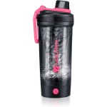 VOLTRX Shaker Bottle, Gallium USB C Rechargeable Electric Protein Shake Mixer, Shaker Cups for Protein Shakes and Meal Replacement Shakes, BPA Free, Made with Tritan, 24oz