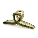Big Hair Claw Clip Metal Claw Clips for Women Strong Hold Claw for Heavy Hair Green Acetate Claw Clips for Girls 4.5 Jaw Clamp Large Hair Accessories for Long Thick Hair (New Green)