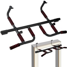 IRON AGE Pull Up Bar for Doorway : 2025 New Pullup Bar - Industrial Grade Steel, Hang & Go Training, Multi-Grip Horizontal Array
