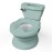 Ingenuity My Size Potty Pro in Green, Infant Potty Training Toilet, Lifelike Flushing Sound, for Ages 18 Months, Up to 50 Pounds