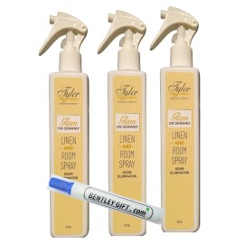 Tyler Candle Company - Spray On Demand - Diva fragrance - 227g / 8oz Pack of 3 w/Bentley stain remover Pen !