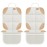 SMART ELF Car Seat Protector, 2Pack Seat Protector Protect Child Seats with Thickest Padding and Non-Slip Backing Mesh Pockets for Baby and Pet,Sedan SUV Truck (Beige Brown)