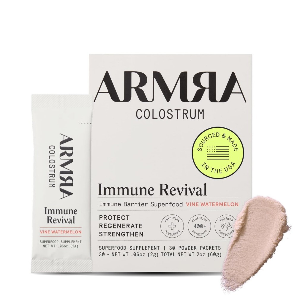 ARMRA Colostrum Powder | Vine Watermelon | Gut Health & Bloating | Skin & Hair | Immunity | Keto, Gluten & Fat-Free | 30 Servings