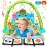 UMIKU Baby Play Mat Baby Tummy Time Mat Musical Activity Center for Infant with High-Contrast Piano Music & Light Newborn Babies Gifts for Boy Girl Babies 0-6 6-12 Months Dinosaur Style
