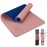 Yoga Mat Non Slip, Eco Friendly Fitness Exercise Mat with Carrying Strap,Pro Yoga Mats for Women,Workout Mats for Home, Pilates and Floor Exercises (2.Pink/Navy Blue, Thickness-6mm)