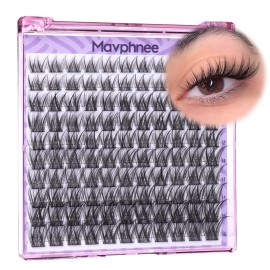 Mavphnee Wispy Lash Clusters Natural Eyelash Clusters 110 Pcs Cluster Eyelash Extensions CC-Curly Individual Lashes Clusters 10-16MM Cluster Lashes Extension For Everyday Wear Natural Makeup Look