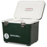 ENGEL UC13 13qt Leak-Proof, Air Tight, Drybox Cooler and Small Hard Shell Lunchbox for Men and Women in British Racing Green