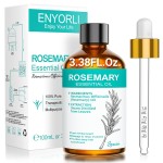 ENYORLI Rosemary Oil 3.38 fl oz Christmas Gift for Women Men Rosemary Essential Oil 100% Natural for Hair, Scalp, Skin, Diffusers, Aromatherapy, Massage, Soap and Candle Making