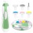 Baby Nail Trimmer Electric, 6 in 1 Baby Nail File Clippers Infant Grooming Kit Manicure Set for Toddler or Adults, Green