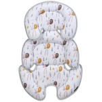 Innokids Head and Body Support Pillow Infant Car Seat Insert for Newborn to Toddler Stroller Cushion (Snail)