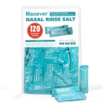MAOEVER 120 Saline Packets, Neti Pot Salt Packets, Individually Wrapped Saline Packets for Neti Pots, Nasal Irrigation, and Squeeze Bottles & Sinus Relief | Sinus Care (Green, 120)