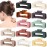 12 Pcs Large Square Hair Claw Clips for Women, 4.3-Inch Matte Rectangle Claw, Strong Hold Non-slip Hair Clips for Thick & Thin Hair,Mixed Color for Gifting, Work, and Daily Styling