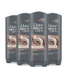 Dove Men+Care Hidratante Coco + Ctricos Body and Face Wash 4 Count for Hydrated Skin Coconut