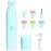 Baby Nail Trimmer Electric, Rechargeable Baby Nail Clippers, Baby Nail File Manicure Set with 6 Grinding Heads for Toddler, Newborn (Blue)