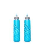 HydraPak UltraFlask Speed 500ml 2-Pack Collapsible Soft Flask Water Bottle for Hydration Vests and Running Packs with Easy Open Cap (500ml / 17oz)