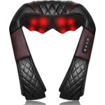 Shiatsu Neck and Back Massager with Heat, Electric Deep Tissue 4D Kneading Massage Pillow for Shoulder, Leg, Body Muscle Pain Relief - Best Gifts for Women Men Mom Dad