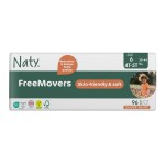 Naty FreeMovers Diaper Pants | Sensitive Skin Certified Potty Training Pants | Soft, Unscented | Absorbent & Leak-Proof | Unisex Baby & Toddler | Size 6, 4T-5T (30-44 lbs), 96 Count