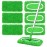 6Pcs Reusable Microfiber Mop Pads Compatible with Sweeper Mop, Replacement Wet Mopping pad Refills & Washable Dry Sweeping Cloths for Surface/Hardwood Floor Cleaning