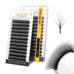 NAGARAKU 5D W Shape Eyelash Extension VERSION 3.0 lash Supplies Natural Soft Volume 0.07mm C curl 12mm Premade Fans PBT Matte Black Cluster W Lash Easy Fanning False Lashes yy Lashes Wheat Spike Shape