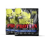 COLOSSAL LABS Muscle Whey Protein Flavored Protein Powder, 25,000mg Amino Acids/Serving, Cold Filtered(Packaging May Vary) (10 Pound (Pack of 2), Cookies & Cream)