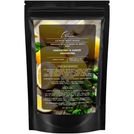 Lapew Lemon Mint Bliss Carpet Freshener Powder: Powerful Odor Eliminator for Home, Upholstery Deodorizer, Carpet Deodorizer, Pet Urine, Cat Litter Box - Lemon Mint Bliss Fragrance