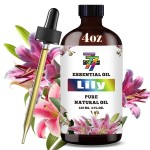 Lily Essential Oil (4 oz/120 ml) - Lily Oils for Aromatherapy, diffusers, humidifiers, Home fragrances, DIY Skincare, soap Making, DIY Candle Making, Relaxation, Yoga, and Meditation