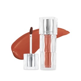 TIRTIR [*Mini Size Waterism Tinted Lip Gloss 04 Fig Peach, 0.06 Fl Oz - Kiss Ready Lipgloss, 12H Long Lasting Non Sticky Natural Tinted Glow Korean Multiuse Cheek and Lip Tint for Women gift