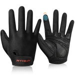 Workout Gloves for Women Men Full Finger- Weight Lifting Gloves with Full Palm Protection & Extra Grip for women Gym, weightlifting, Weight Lift, Rowing, Exercise, Sport, Cycling.fblack-Large