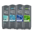 DOVE MEN + CARE Body wash Mixed 4 count For Hydrated, Smooth Skin 18 fl oz