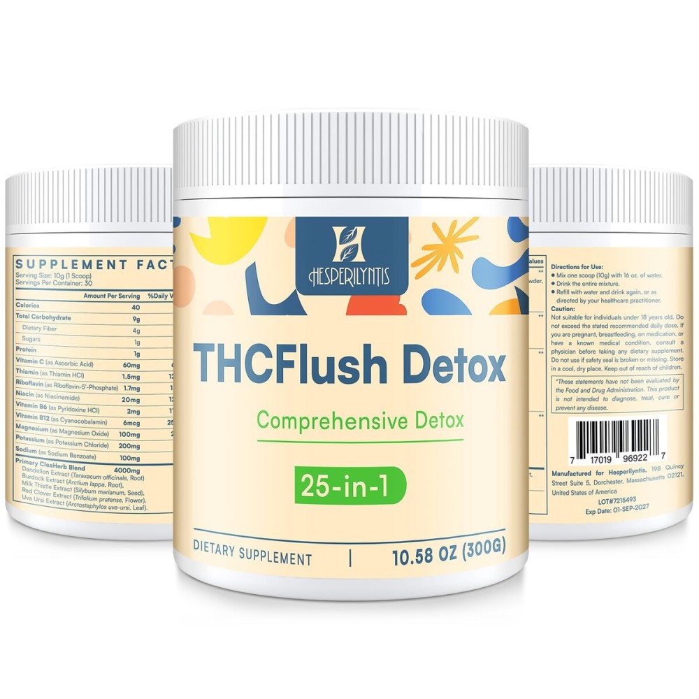 Hesperilyntis Detox Powder Supplement for Men & Women, Natural Herbal Formula for Liver, Kidney & Digestion, Unflavored, 30 Servings