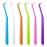 Fregum End Tuft Toothbrush for Orthodontic, Soft Bristles Angled Toothbrush for Braces, Implants, Retainers, Back Teeth, and Wisdom Teeth, 6 Pcs