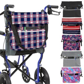 Vive XL Wheelchair Bag - Waterproof, Scratch-Resistant, Double-Stitched, Machine Washable Accessory for Adults, Seniors, 15 Colors - Storage Walker Backpack to Hang on Back of Wheel Chair