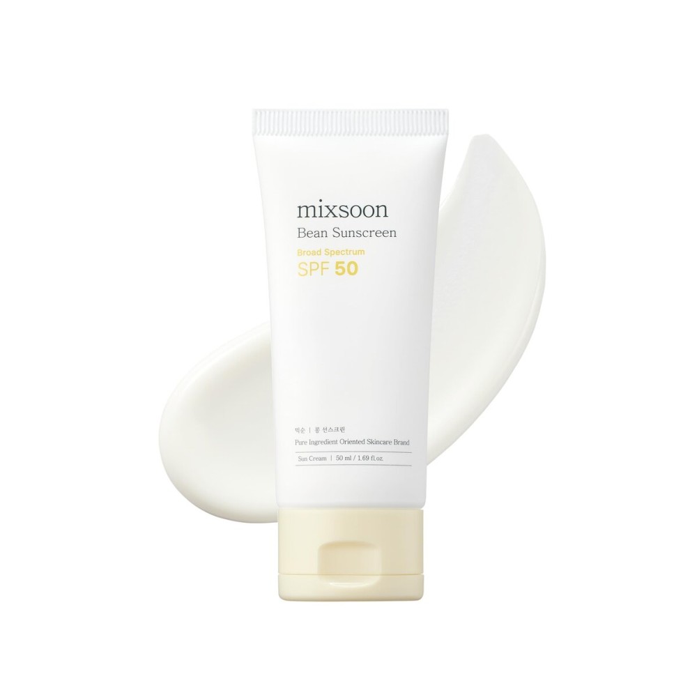 mixsoon Bean Sunscreen-Lightweight Airy Texture SPF 50 Korean Sunscreen for Face, No White Cast, Non-Sticky 50ml / 1.69 fl.oz. Korean Glass Skin Care