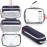 Toiletry Bag Kit Set: Hanging Travel Toiletry Bag + 311 TSA Cosmetic Liquid Bag + Ultralight Accessory Organizer Pouch (Navy Ripstop)